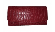 Кошелек Croco Leather из кожи крокодила винный
