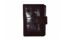 Визитница Croco Leather из кожи крокодила коричневая