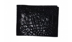 Портмоне Croco Leather из кожи крокодила черное