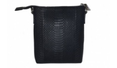 Сумка Snake Leather из кожи питона черная